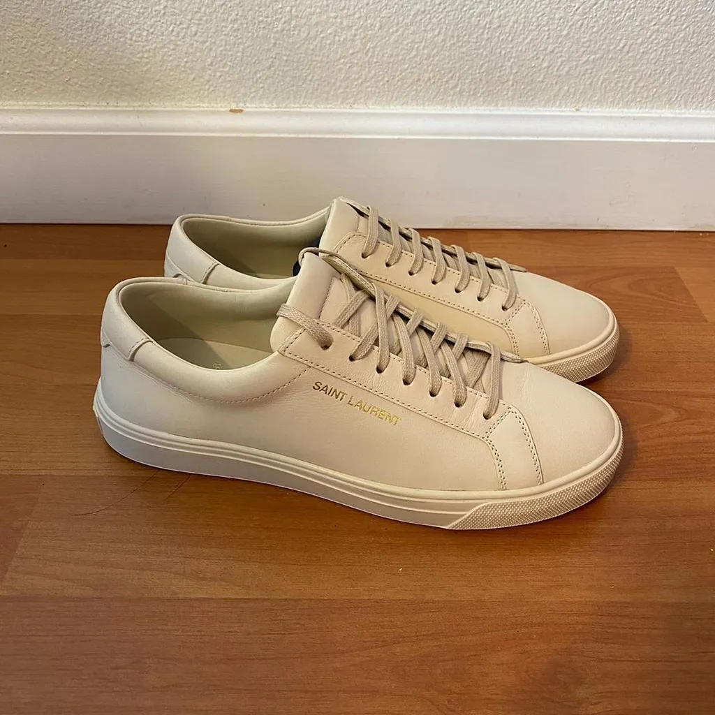 Saint Laurent Andy Lace-Up Sneakers