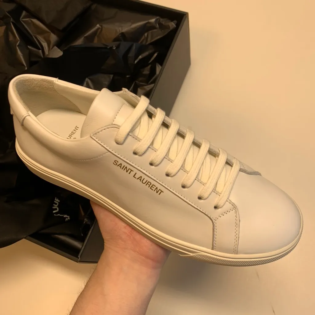 Saint Laurent Andy Lace-Up Sneakers