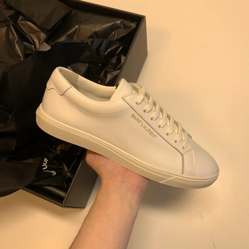 Saint Laurent Andy Lace-Up Sneakers
