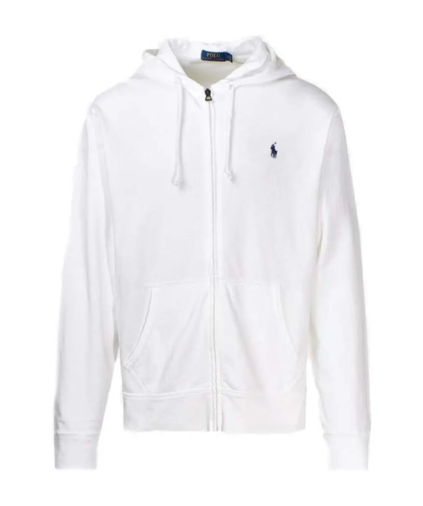 Polo Ralph Lauren Pony Embroidered Zipped Drawstring Hoodie