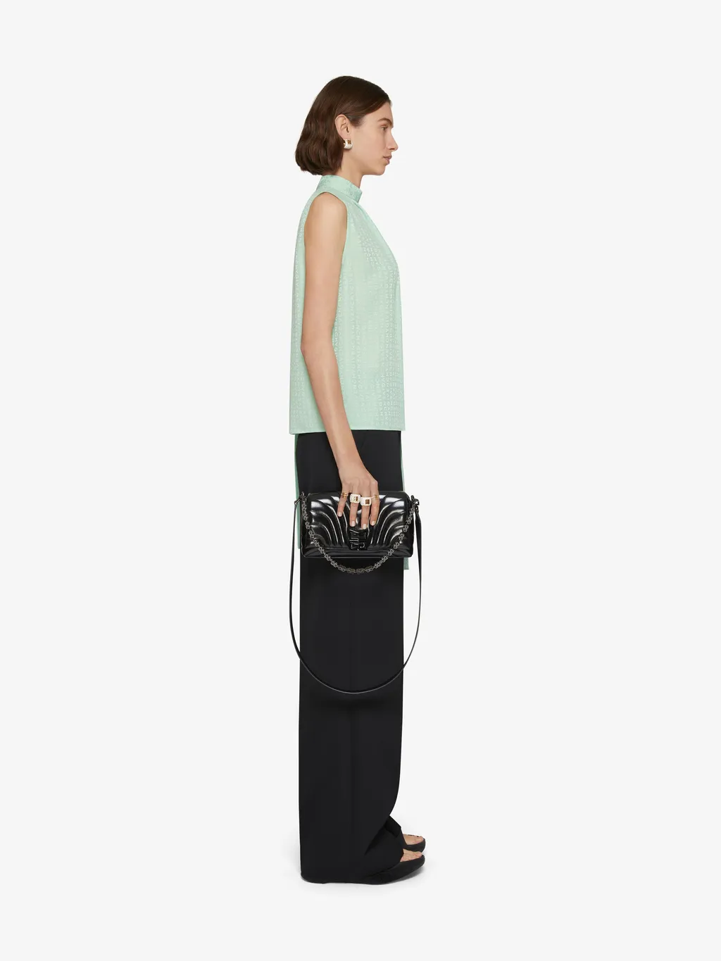 Givenchy Top In Silk With Lavalliere