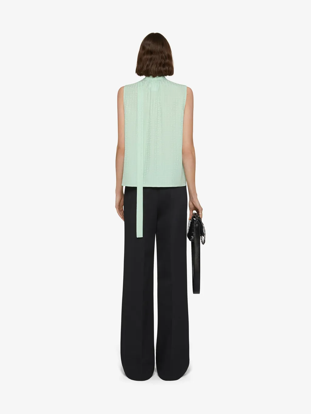 Givenchy Top In Silk With Lavalliere