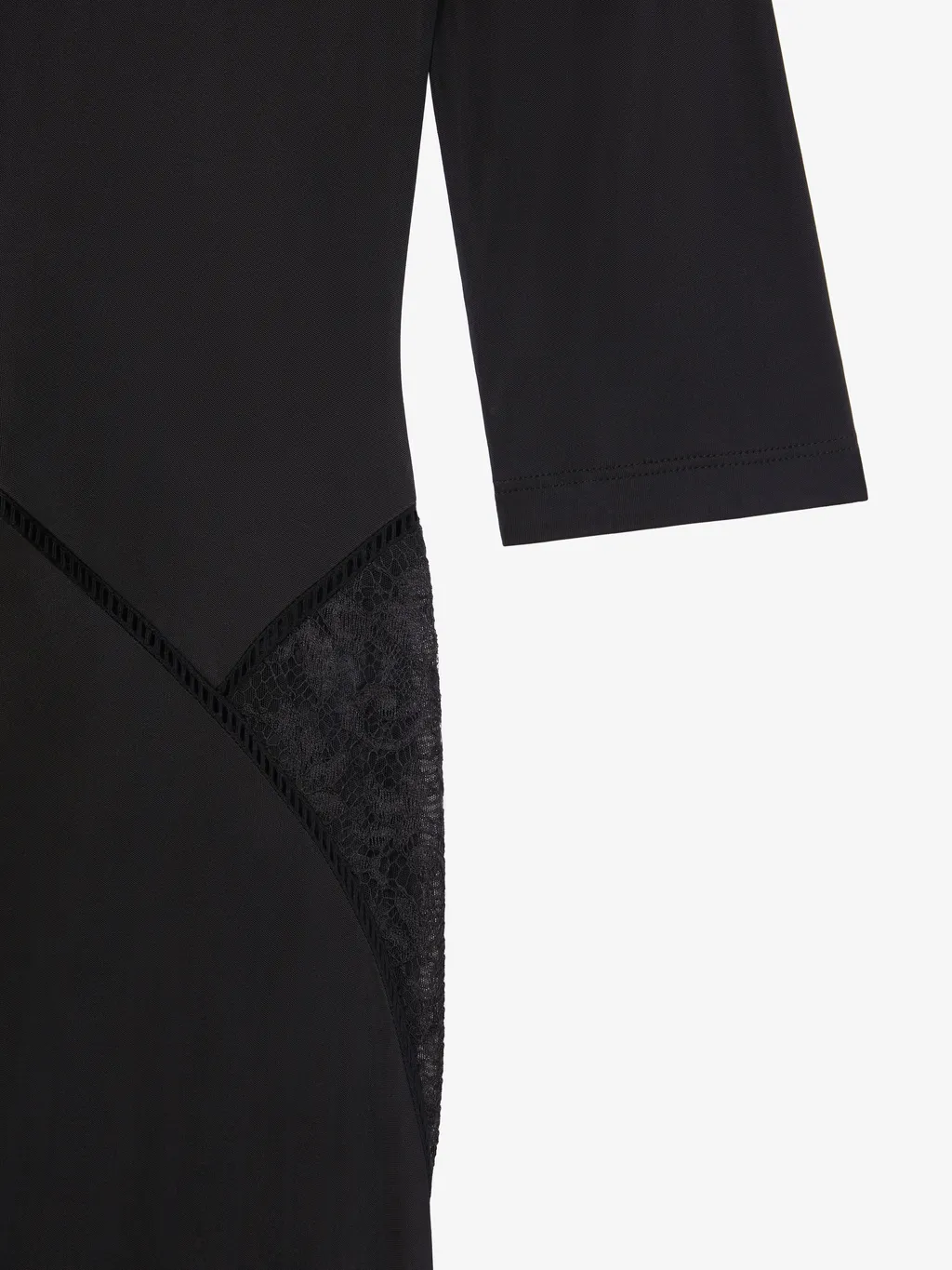 Dress In Jersey And Lace