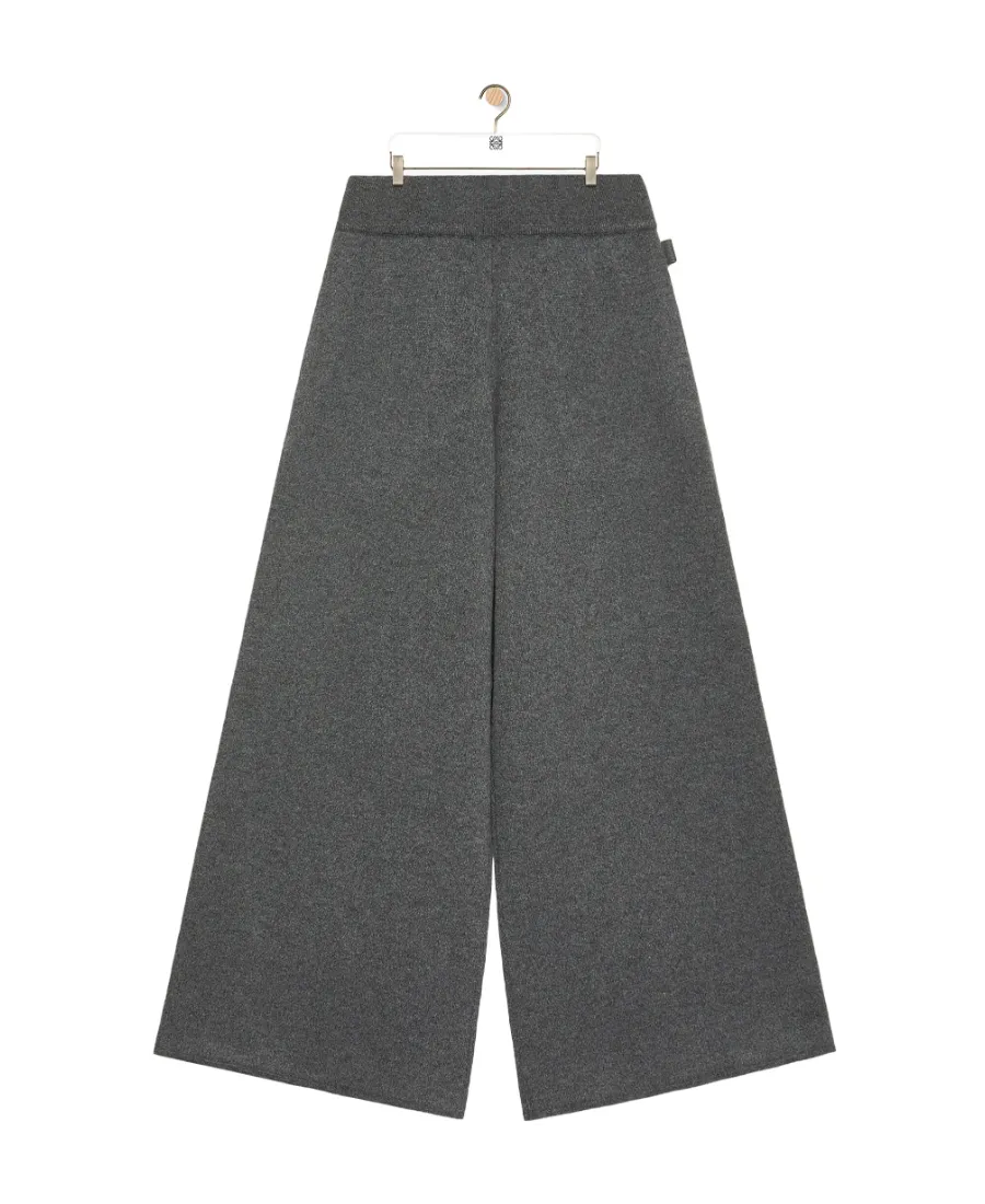 Cropped Trousers In Cashmere
