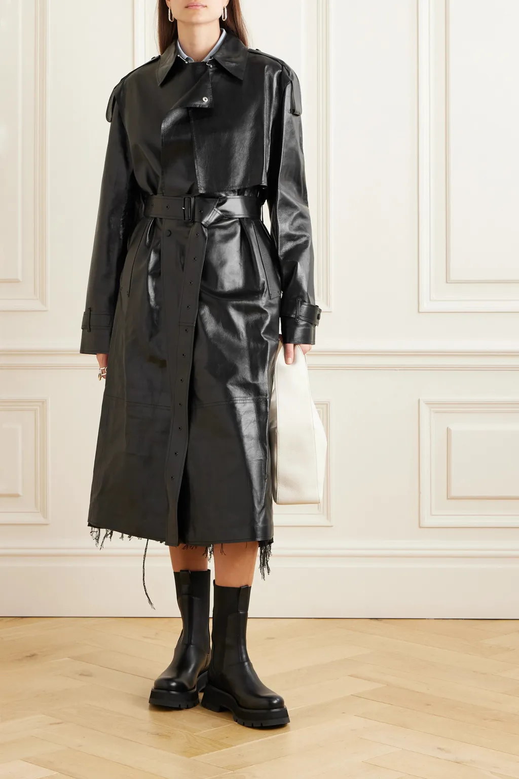 Lapel Long-Sleeved Coat