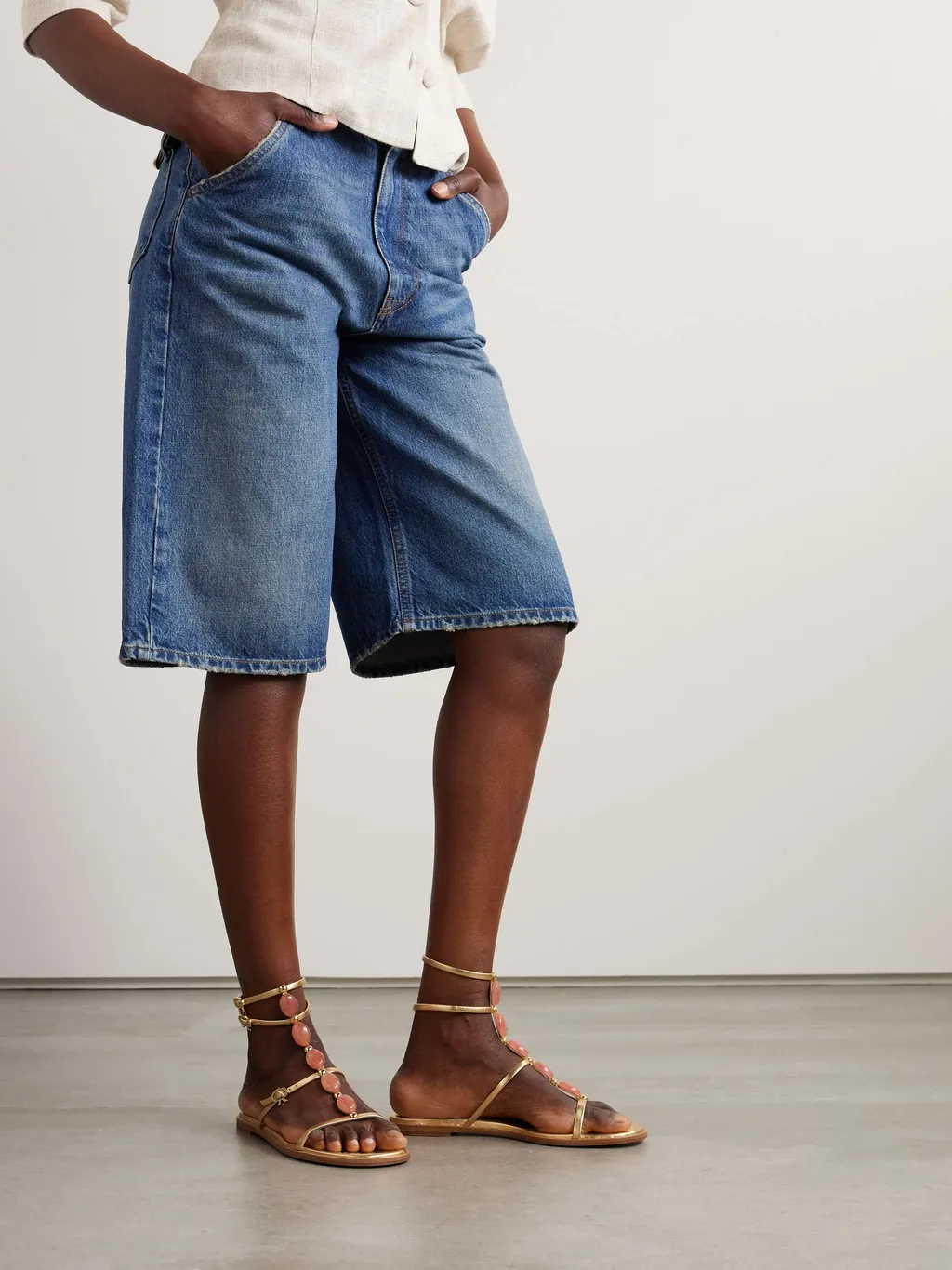 Round-Headed Flat Sandals