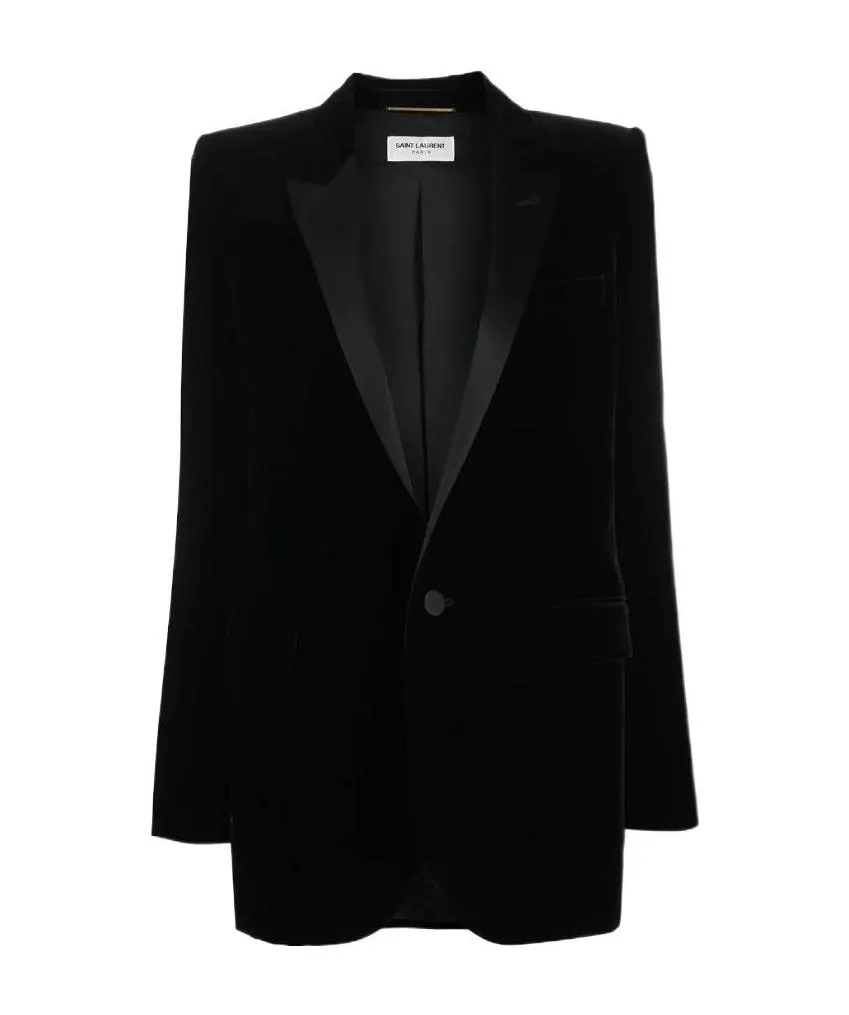 Saint Laurent Single-Breasted Tailored Blazer