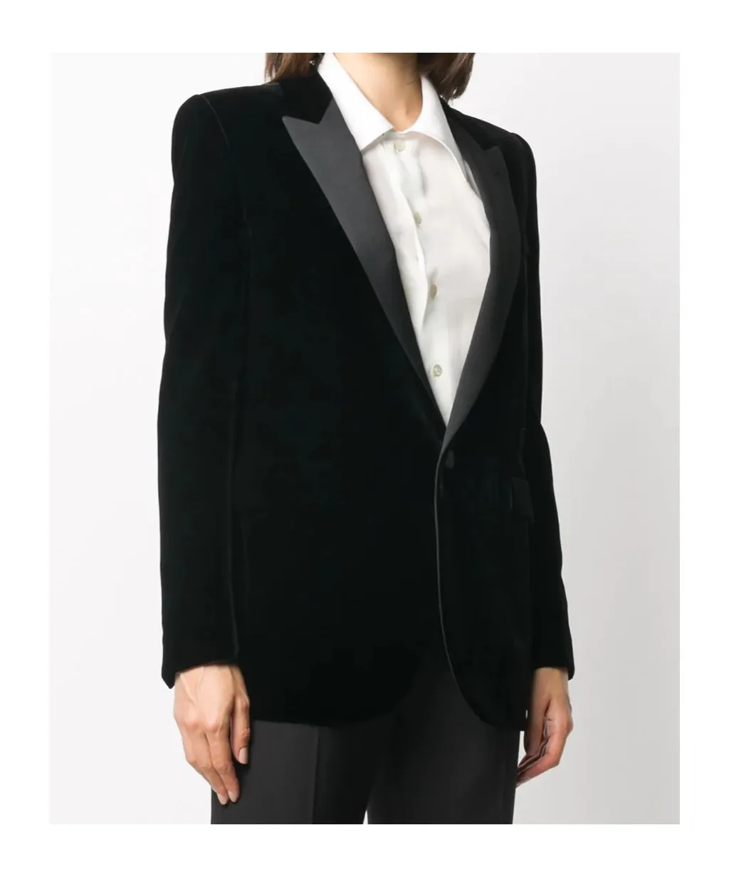Saint Laurent Single-Breasted Tailored Blazer