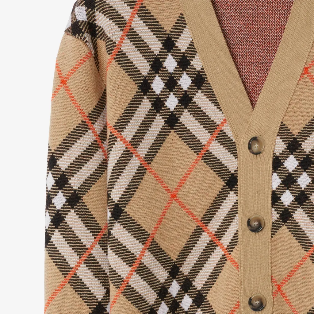 Burberry Vintage Check V-Neck Cardigan
