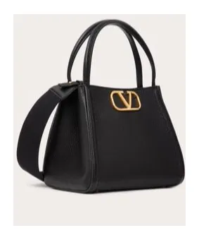 Valentino Alltime Logo Plaque Top Handle Bag