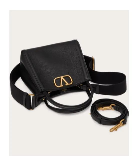 Valentino Alltime Logo Plaque Top Handle Bag