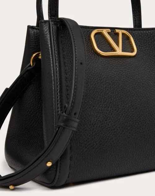 Valentino Alltime Logo Plaque Top Handle Bag