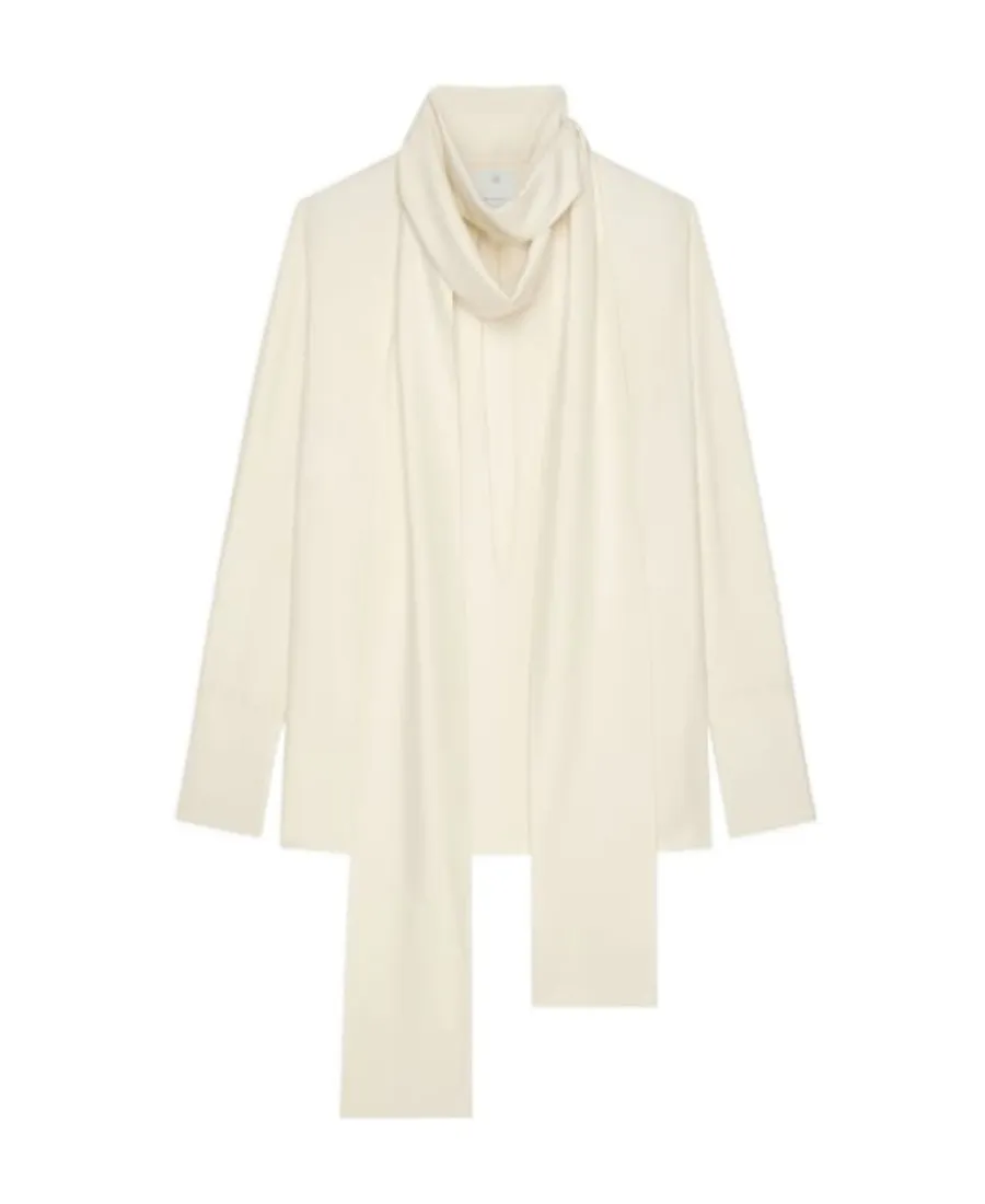 Givenchy Long Lavalliere Blouse