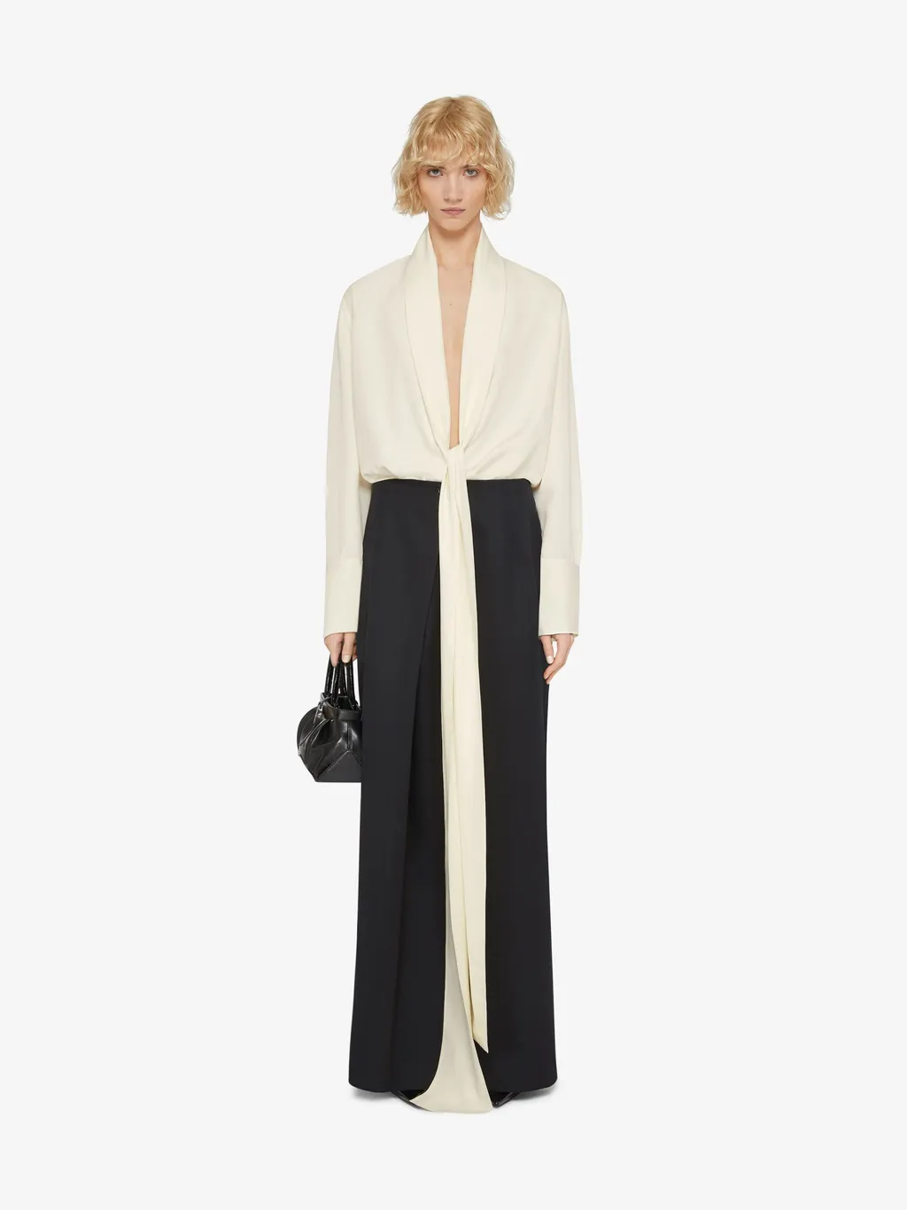 Givenchy Long Lavalliere Blouse