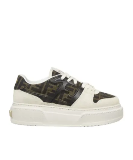 Fendi Panelled Low-Top Sneakers