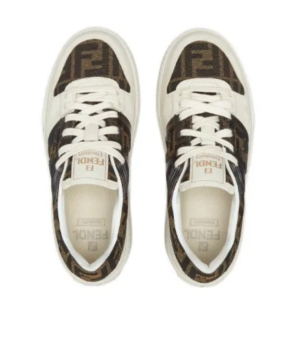 Fendi Panelled Low-Top Sneakers
