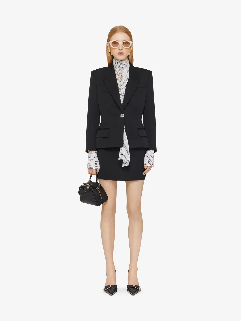 Givenchy Logo Plaque Mini Skirt
