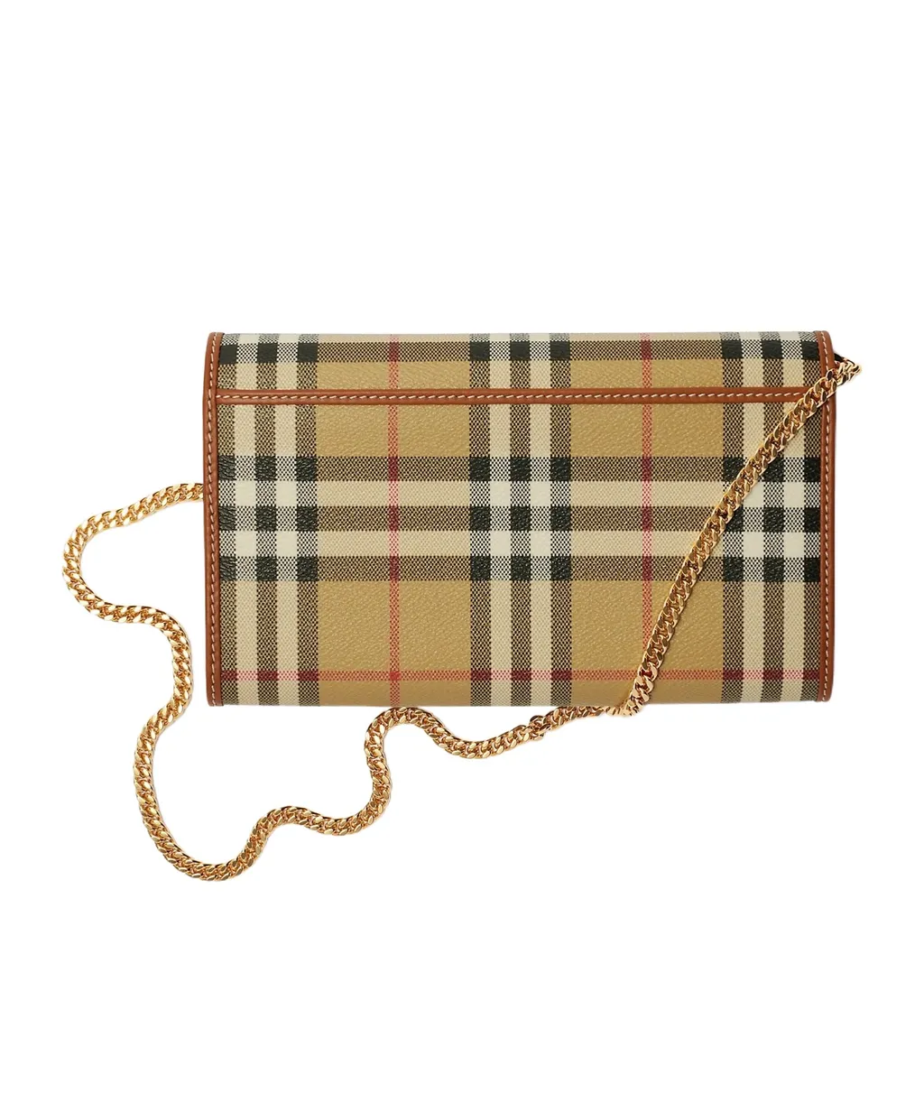 Burberry Checked Chain-Linked Shoulder Bag