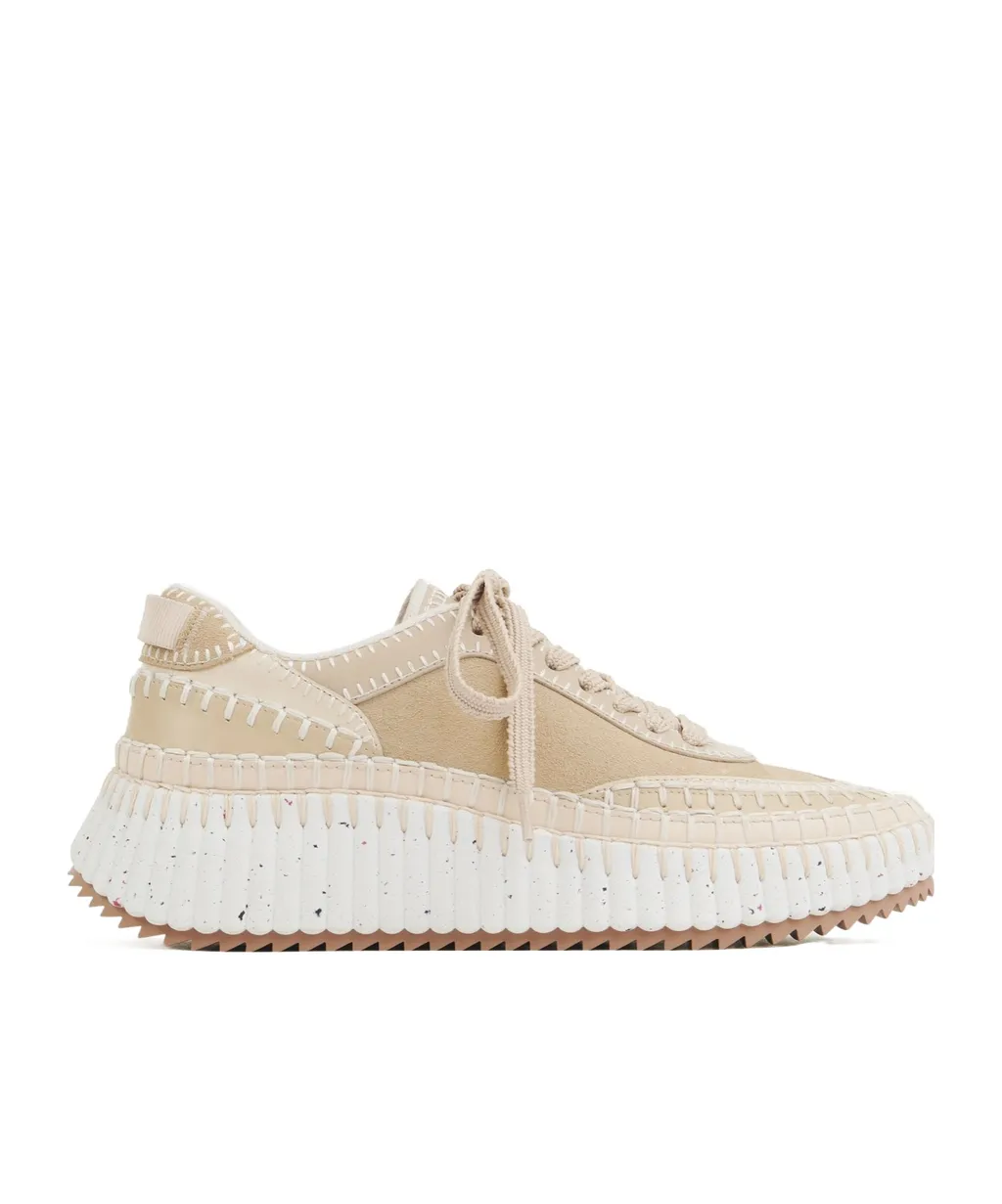 Chloé Nama Lace-Up Sneakers