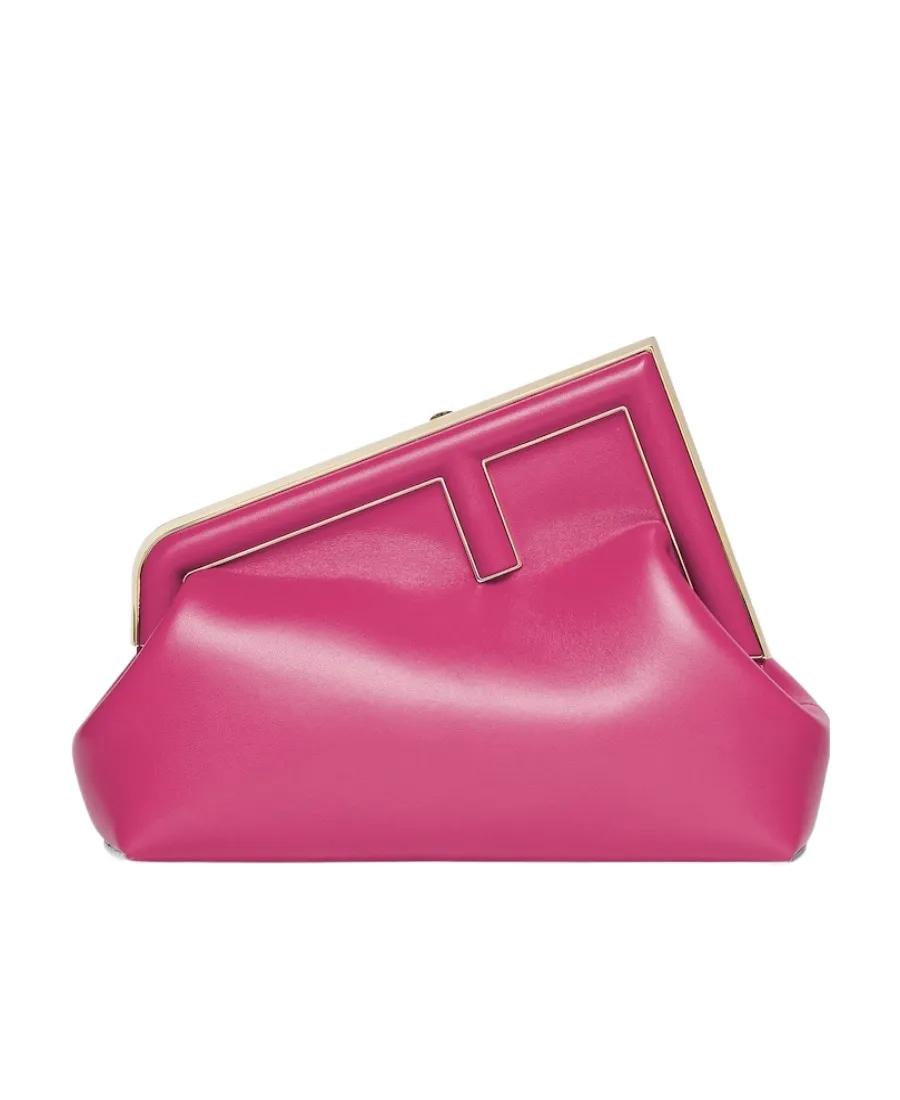 Fendi First Midi Oversized F Clasp Bound Tote Bag