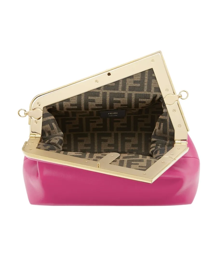 Fendi First Midi Oversized F Clasp Bound Tote Bag
