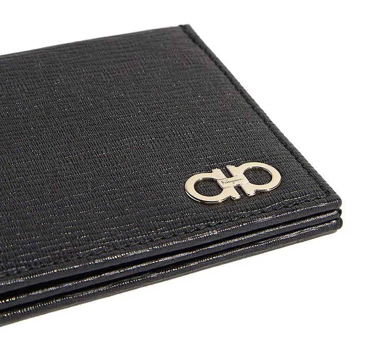 Salvatore Ferragamo Logo Plaque Bifold Wallet