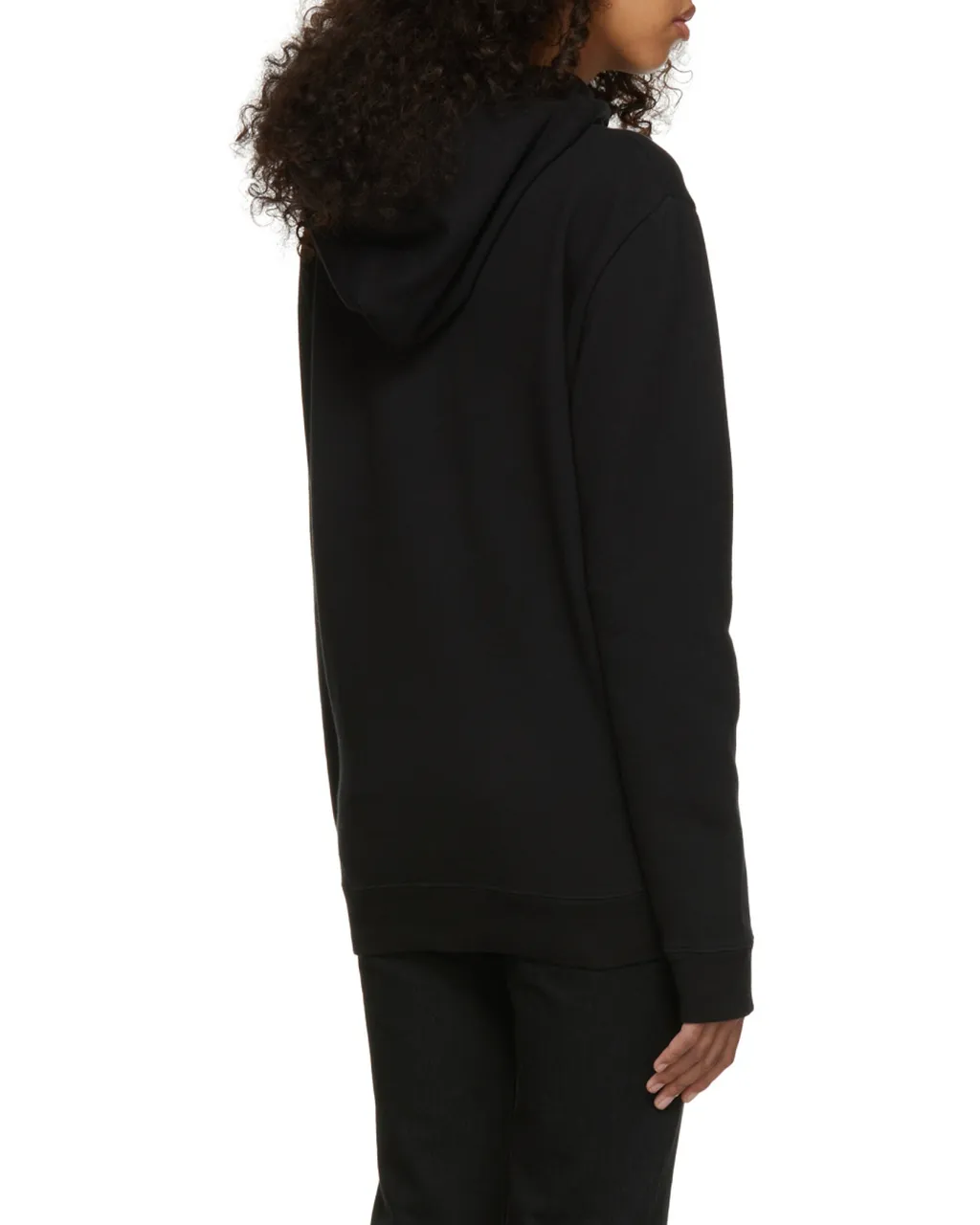 Saint Laurent Logo Printed Drawstring Hoodie