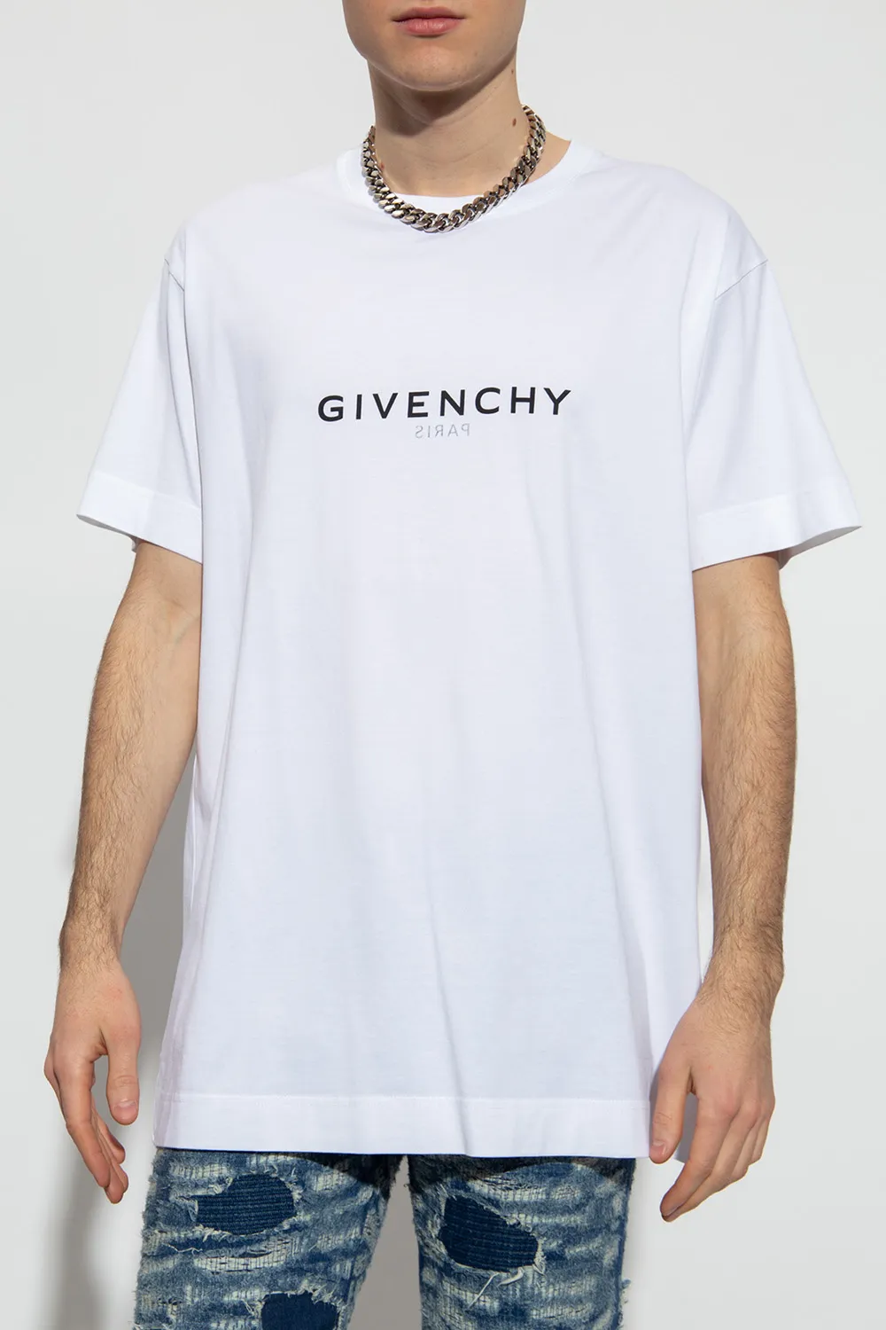 Givenchy Logo Printed Round Neck Oversized T-Shirt