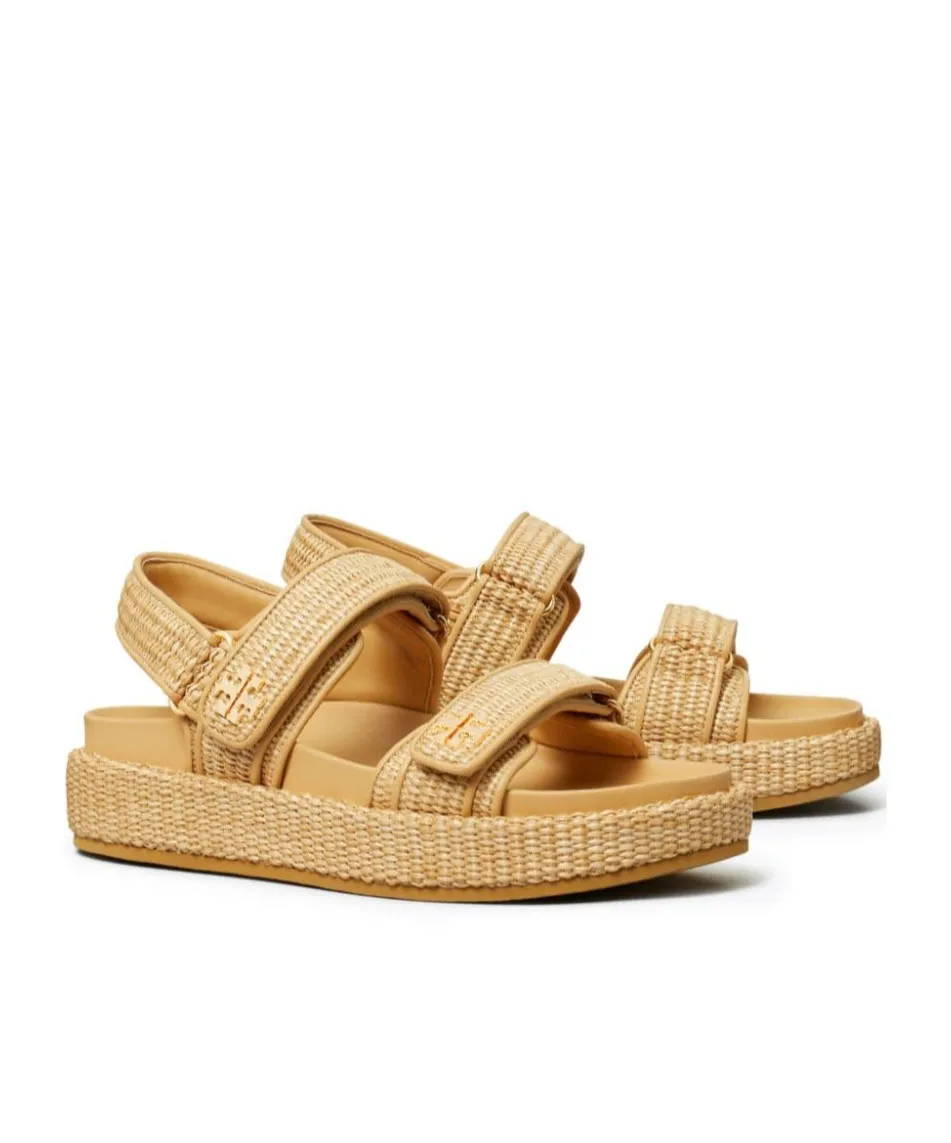 Tory Burch Kira Woven Dual-Band Sport Sandals