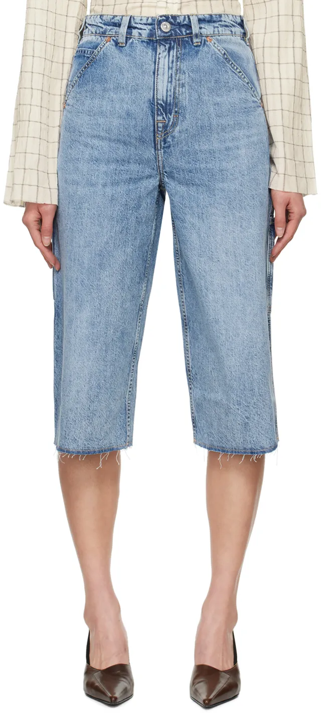 Wide-Leg Cropped Jeans