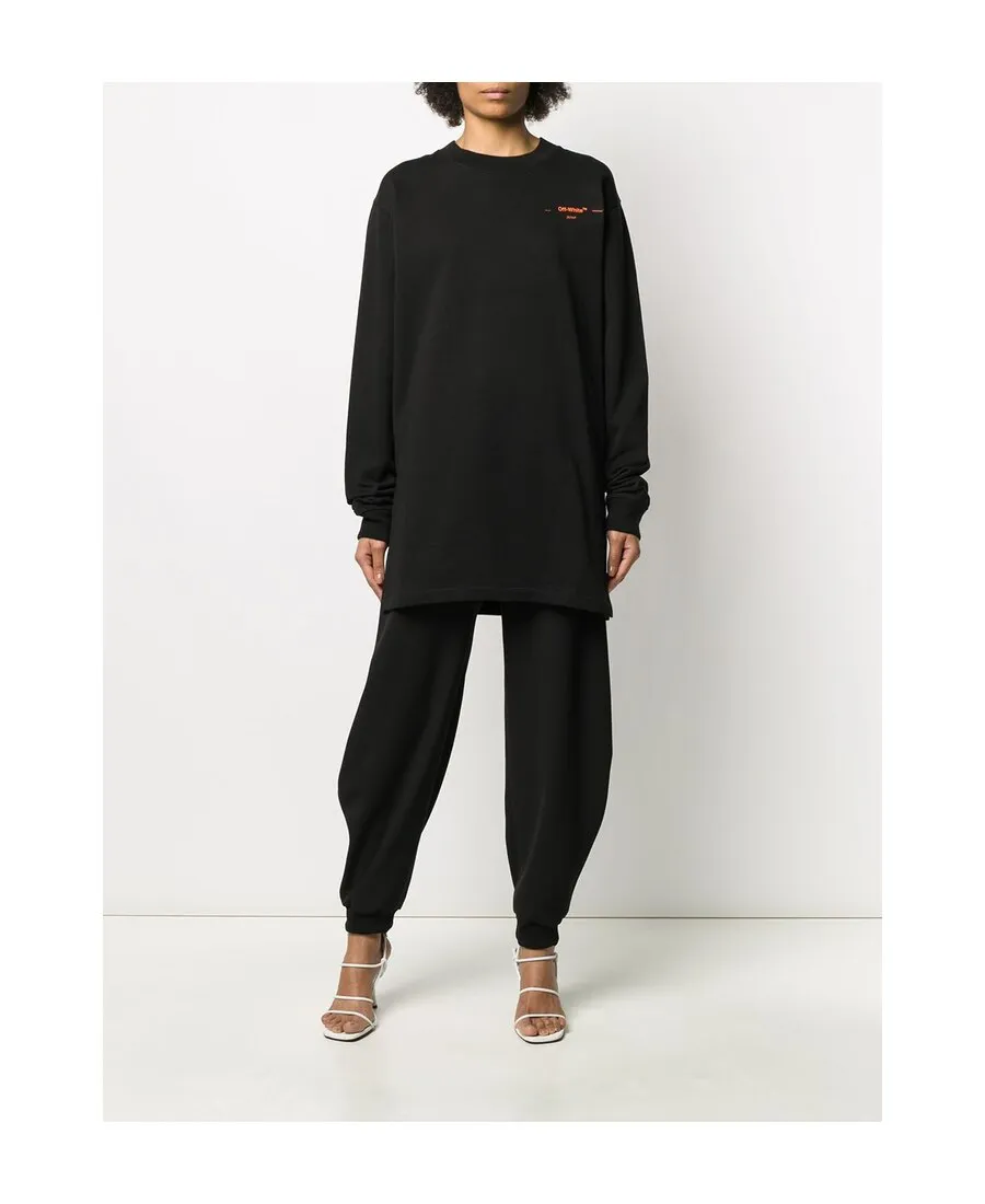 Coral-Embroidered Oversized Jumper