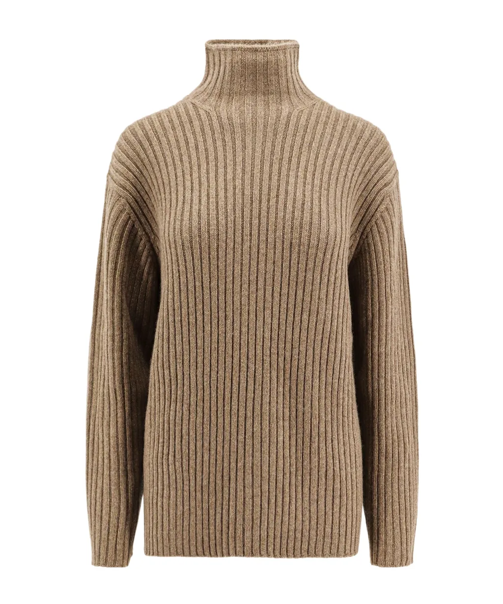 Loro Piana Long Sleeved High-Neck Knitted Jumper