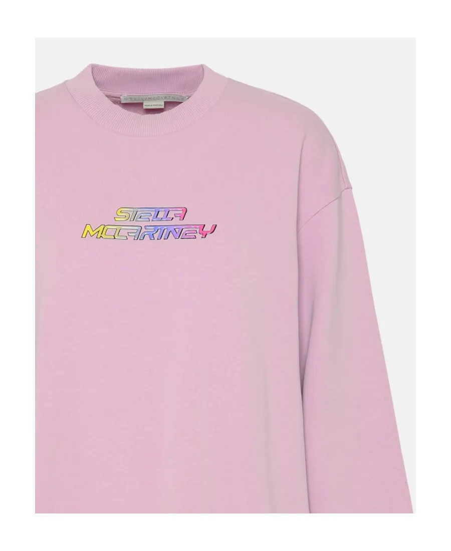 Stella Mccartney Logo Printed Crewneck Sweatshirt