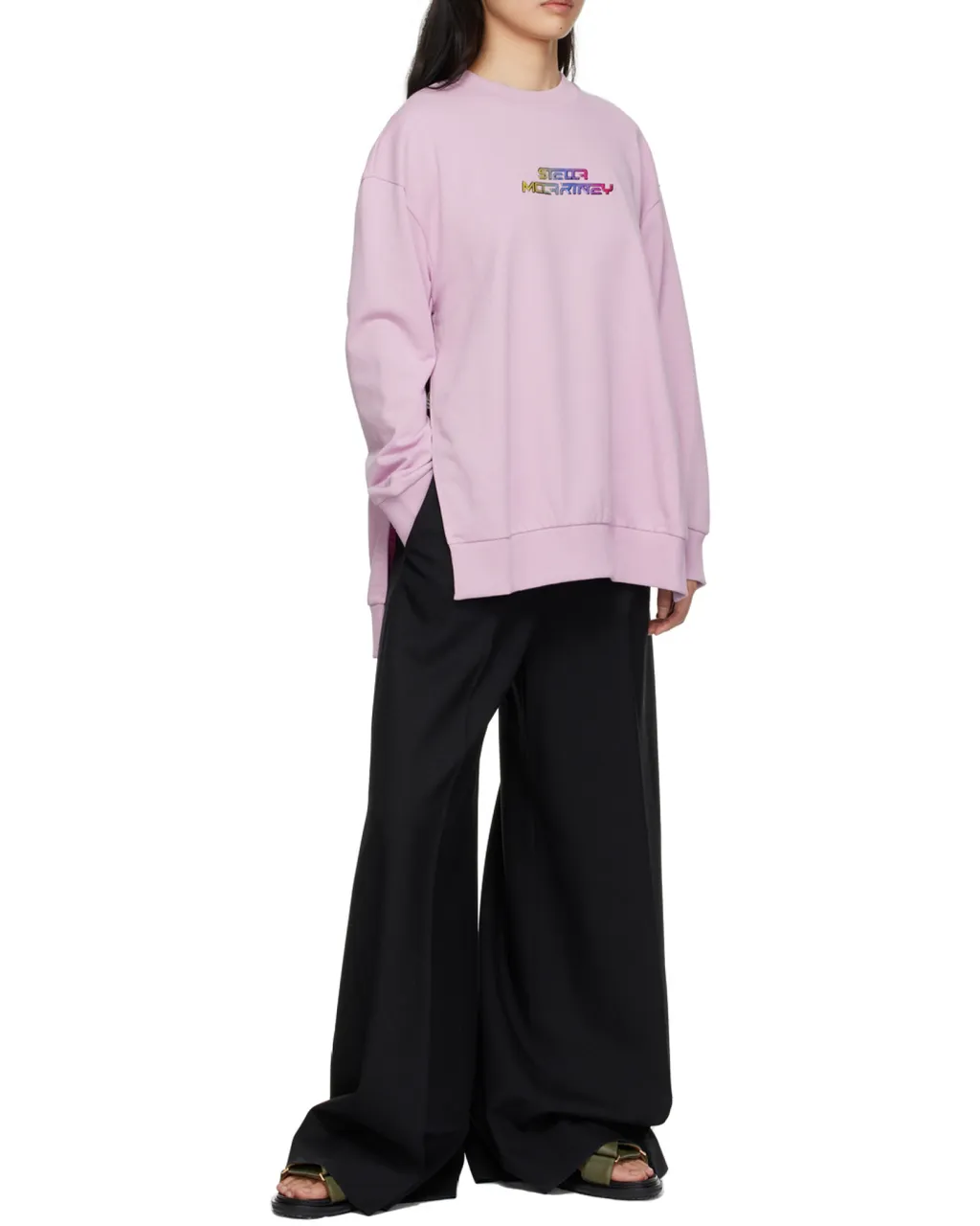 Stella Mccartney Logo Printed Crewneck Sweatshirt