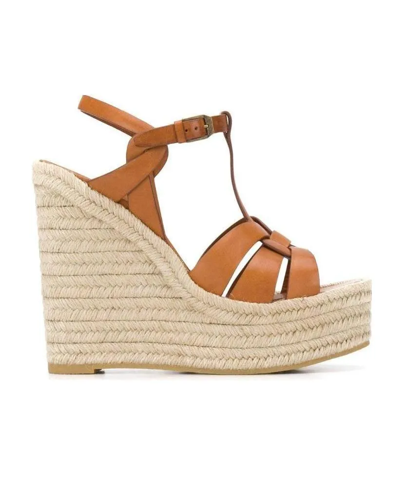 Saint Laurent Tribute Wedge Espadrilles