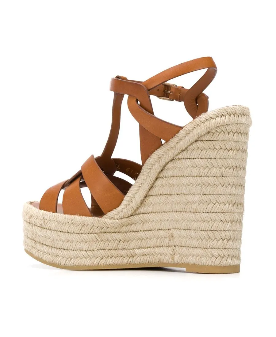 Saint Laurent Tribute Wedge Espadrilles