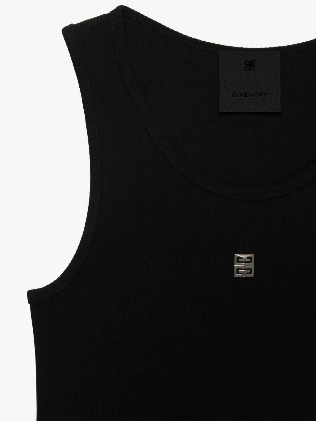Givenchy 4G Logo Plaque Crewneck Tank Top