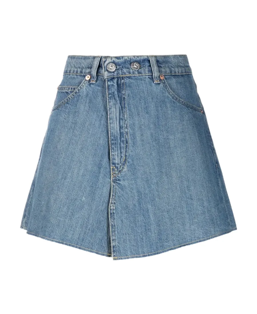 Our Legacy Medium-Wash Mid-Rise Denim Skirt
