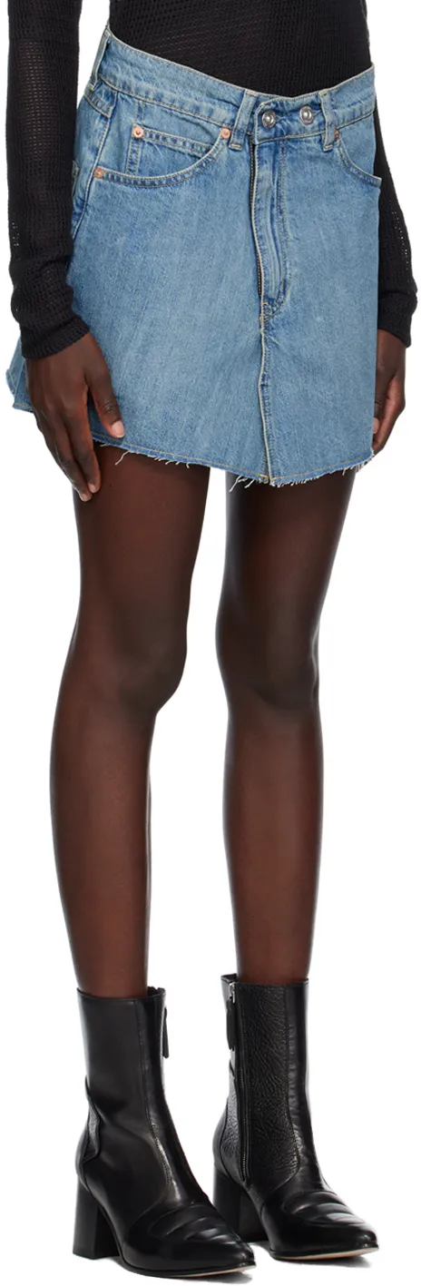 Our Legacy Medium-Wash Mid-Rise Denim Skirt