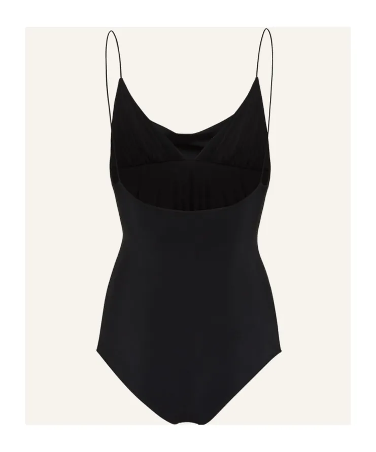 Hanging Low Round Neck One-Piece Swimsuit