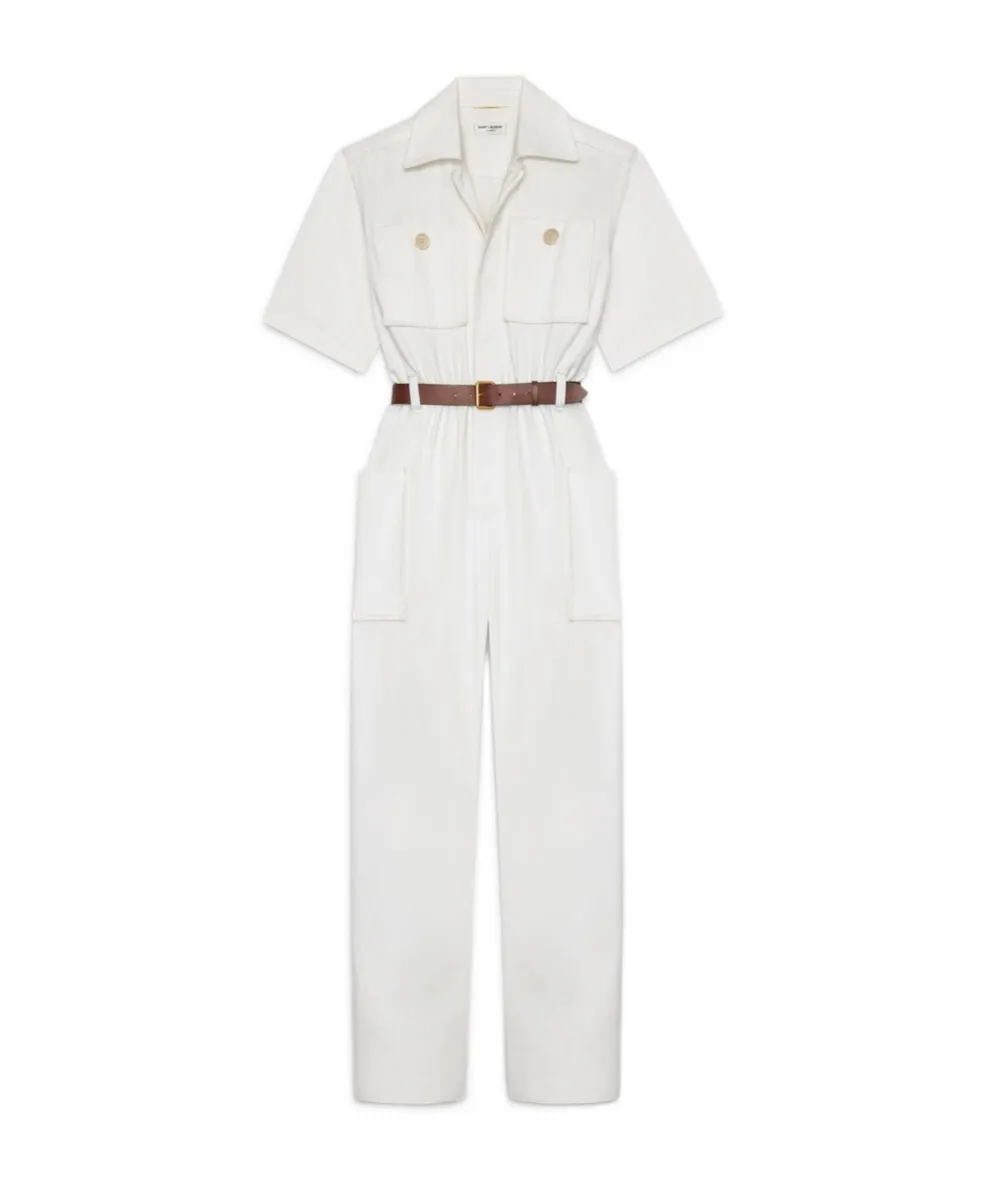 Jumpsuit In Cotton Gabardine
