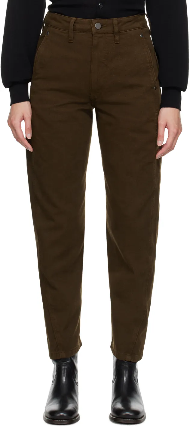 Lemaire High-Waist Straight-Leg Cropped Trousers