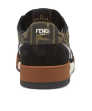 Fendi Match Ff Jacquard Low-Top Sneakers