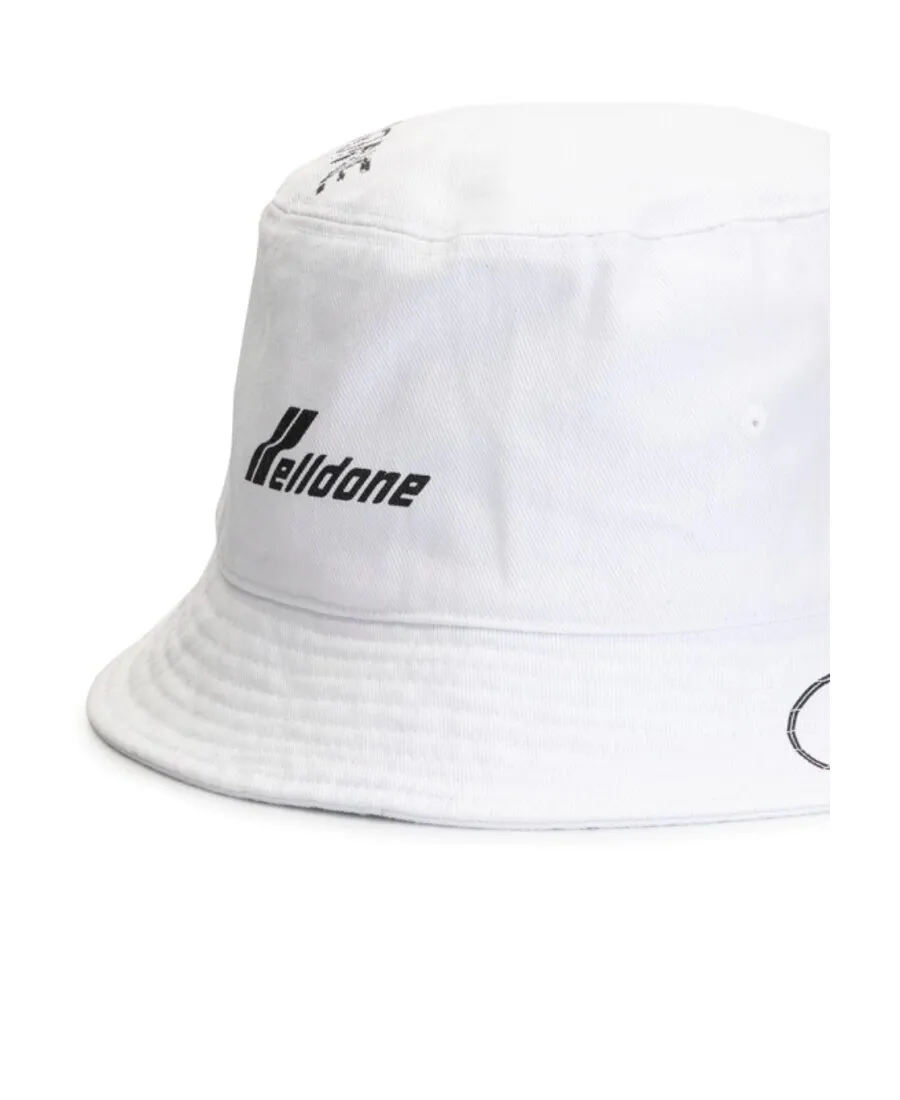 We11Done Logo Print Bucket Hat