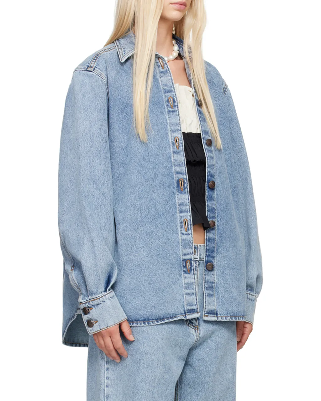 Magda Butrym Classic Oversized Denim Shirt
