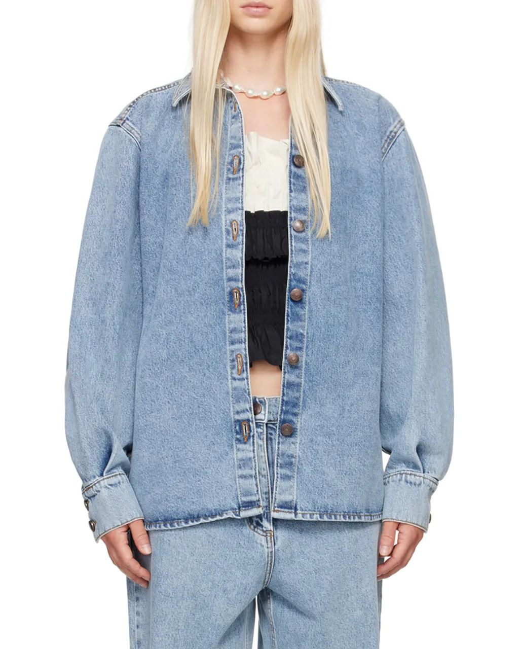 Magda Butrym Classic Oversized Denim Shirt