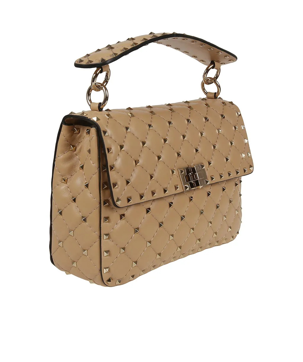 Valentino Garavani Rockstud Spike Foldover Top Shoulder Bag