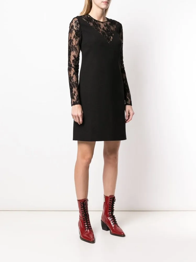 Mini Floral Lace Dress