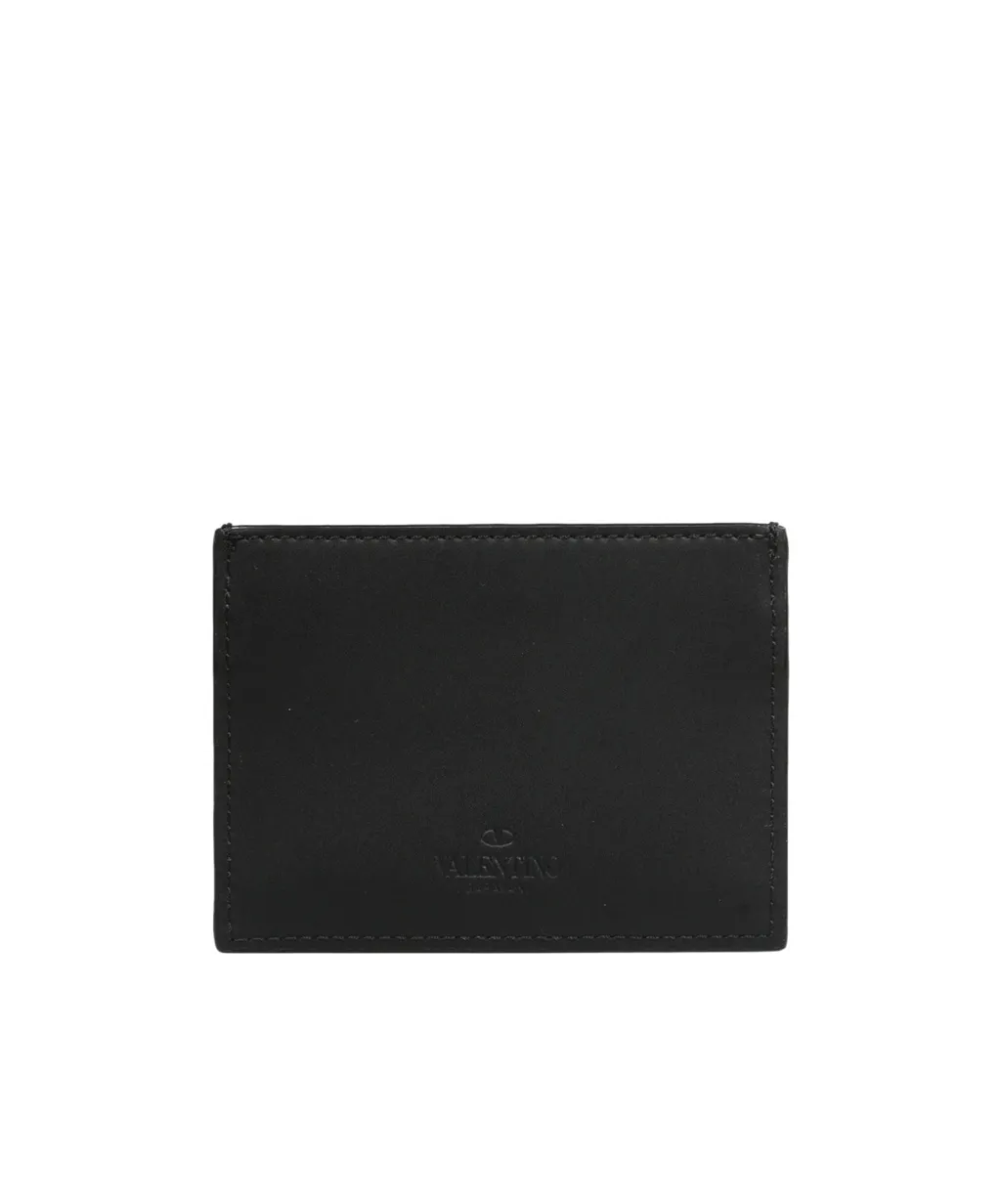 Valentino Logo Printed Card Holder