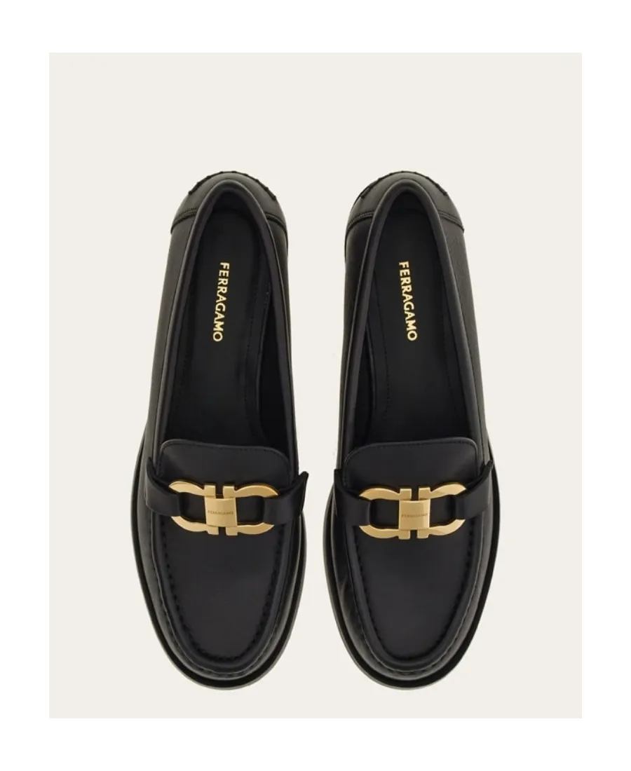 Gancini Buckle-Detailed Loafers